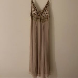 Gold Midi Dress